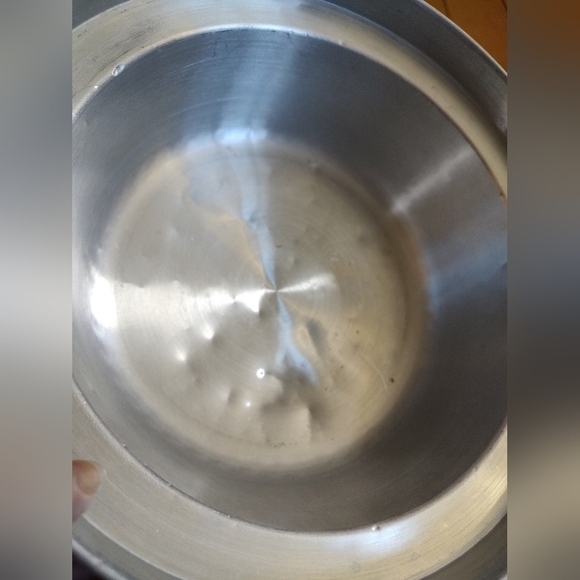 Vintage Nasco Italy Aluminum Hammered Elegant Lidded Serving Bowl Ice Bowl - Picture 11 of 12